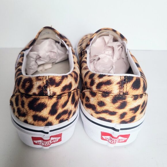 Vans Leopard Cheetah Print Slip-On Sneakers 8.5 - Picture 7 of 12